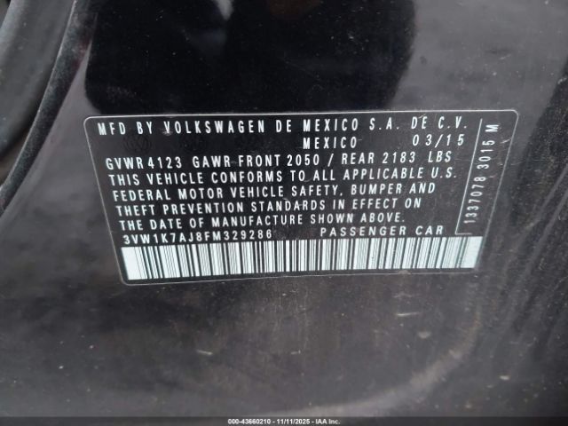 Volkswagen Jetta 2.0l S Image 9