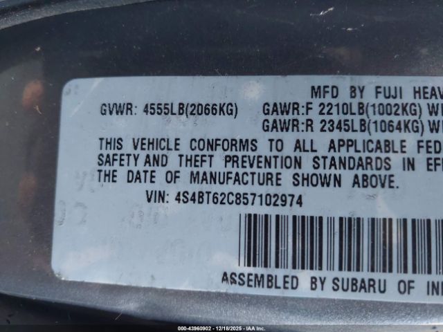 Subaru Baja Sport Image 10