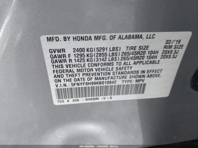 Honda Passport Touring Image 14