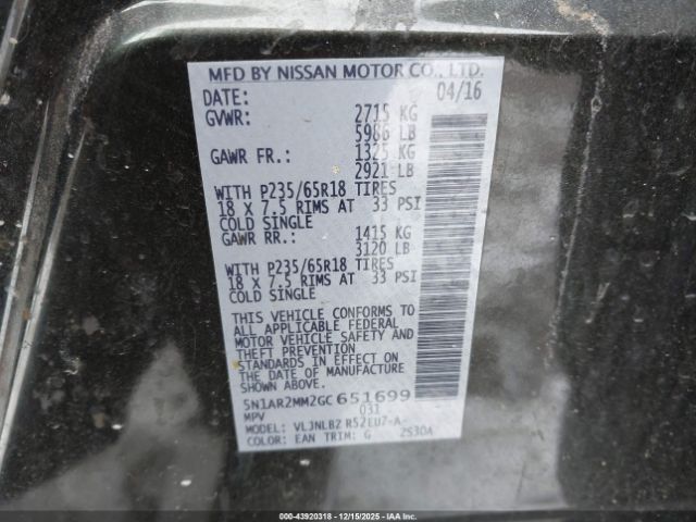 Nissan Pathfinder S Image 5