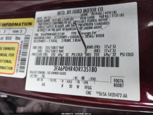 Ford Fusion Se Image 2