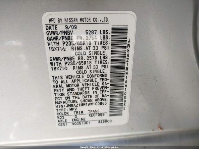 Nissan Murano Sl Image 13