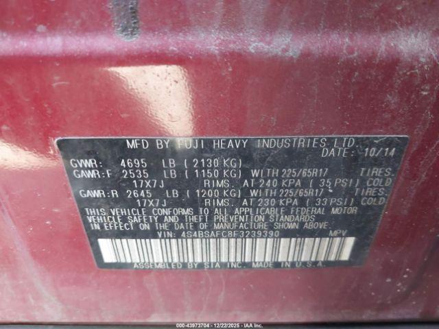 Subaru Outback 2.5i Premium Image 8