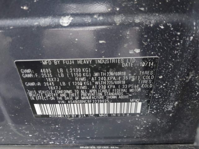 Subaru Outback 2.5i Limited Image 6